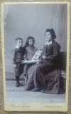 Mama cu copii// CDV Hess es Tarsa Temesvarott, Timisoara, Romania 1900 - 1950, Portrete