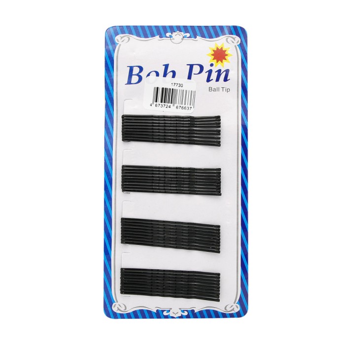 Set 36 agrafe de par, Bob Pin, ondulate, negre