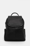 Answear Lab ghiozdan de piele femei, culoarea negru, mic, neted