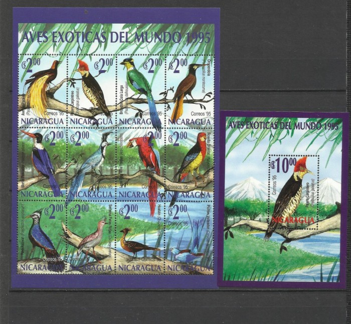 NICARAGUA 1995 FAUNA PASARI