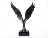 Statueta &quot;Bird&quot; Black din rasina ComfortTravel Luggage, Ella Home