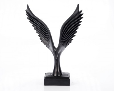 Statueta &amp;quot;Bird&amp;quot; Black din rasina ComfortTravel Luggage foto