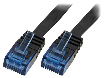 Patch Cord U/UTP 6 Negru 20m 32AWG foto