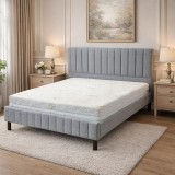 Saltea ortopedica Holiday Perfect Dream 180x200x25 cm, arcuri pocket, 7 zone confort, spuma memory, husa detasabila, fermitate medie