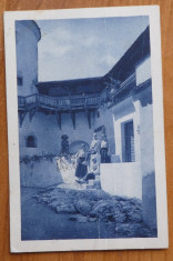 Carte postala circulata , 1924 ; Regina Maria si Printesele la Castelul Bran foto