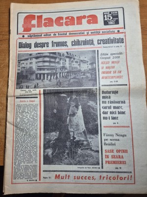 ziarul flacara 15 aprilie 1983 - universitatea craiova in semifinala cupei uefa foto