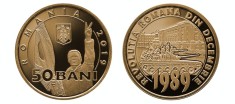 ROMANIA - 50 Bani 2019 - 30 de ani de la Revolu?ia Romana - UNC din fisic BNR foto