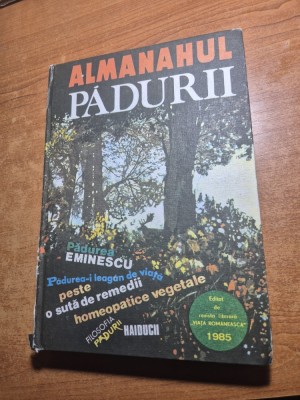 almanahul padurii - din anul 1985 foto