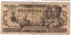 Bancnota 100 lei 1947 27 august foto