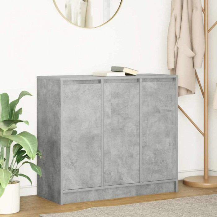 vidaXL Bufetă Gri Beton 85x34x76 cm Lemn prelucrat 861628