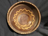 Arta / Traditie / Colectie - Veche farfurie / blid / castron realizat in zona Olteniei judetul Gorj !