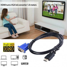 Cablu conectare HDMI - VGA lungime 1,8 metri foto
