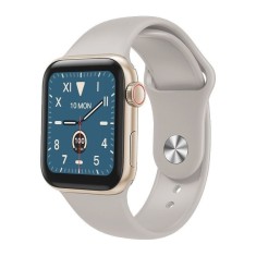 Ceas Smartwatch Techstar? W58Pro Auriu, 1.3 inch IPS, Monitorizare Temperatura, Puls, Tensiune, Sedentarism, Bluetooth, IP65 foto