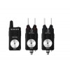 Set Avertizori Pescuit Wireless Delphin Briton 2+1 Negru - Raza 200m, Volum Reglabil, Alarma, Functie Vibratii, Sensibilitate Ajustabila