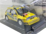 Macheta raliu Seat Ibiza kit car, galben/rosu/albastru 1/24
