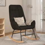 vidaXL Scaun balansoar, negru, material textil