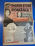 ziarul blitz - din anii '90 - ultimul interviu a lui stefan banica, interviu sharon stone