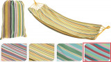 Hamac Stripe, 200x100 cm, policoton, rosu/albastru