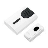 Sonerie wireless Blow, 32 melodii, 1 emițător, rază 100 m, alb-negru