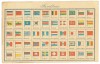 323 - International FLAGS, including ROMANIA - old postcard, CENSOR - used - 1917, Circulata, Printata