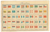 323 - International FLAGS, including ROMANIA - old postcard, CENSOR - used - 1917