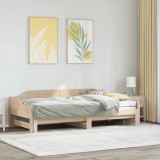 VidaXL Pat de zi cu extensie, 90x200 cm, lemn masiv de pin