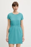 Columbia rochie sport Chill River culoarea verde, mini, dreaptă, 2126072