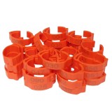 Set 100 de inele plastic 22mm, marime mare, ajustabile si numerotate pentru picioare pasari, gaini, curci,, Oem