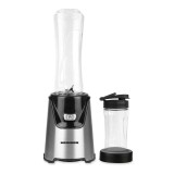 Blender sport Heinner WellGo Mix 400 HSB-T400SS, 400W, recipiente Tritan fara BPA 600/400ML, buton ON/OFF, 19000RPM, lame din inox, carcasa din inox,