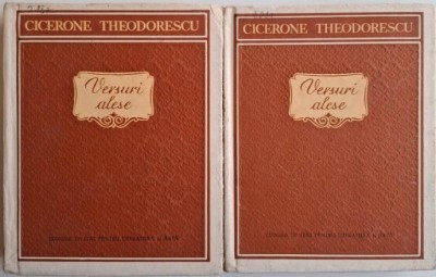 Versuri alese (2 volume) &amp;ndash; Cicerone Theodorescu foto