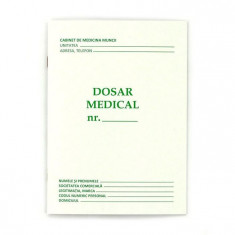 Dosar medical A5, 8 file, imprimare fata verso, orientare portret