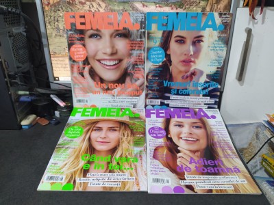 Femeia, 4 reviste, nr. 1,4,8-9, ian., apr., aug.-sep. 2019, 201 foto
