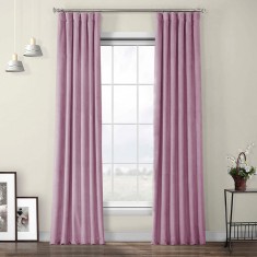 Draperie din catifea cu rejansa din bumbac tip fagure, Madison, 150x240 cm, densitate 700 g/ml, Periwinkle, 1 buc