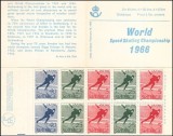 Suedia 1966 - Patinaj, sport, carnet filatelic neuzat