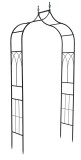 Cumpara ieftin Arcada pentru flori fier negru 120 x 36 x 250 cm