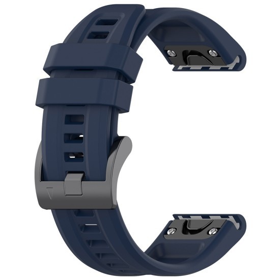 Curea pentru Garmin Fenix 5/5 Plus 6/6 Pro/7/Forerunner 935/945/955/Approach S60/S62 - Techsuit Watchband QuickFit 22mm (W060) - Navy Blue