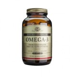 Solgar Omega-3 Double Strength Ulei de Pește EPA DHA 120 Capsule Moi