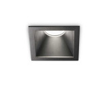 Spot de interior Game trim square 11w 3000k ip65 Negru, Ideal Lux