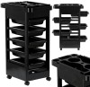 Cărucior Coafor Salon Enzo BG1-1200, Ajutor Mobil Vopsit, Frizerie, Cosmetica, Dulap Sertare, Roti 360&deg;, 80x52x31cm