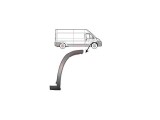 Bandou aripa, ornament Fiat Ducato (250), 09.2006-08.2014; Peugeot Boxer (250), 09.2006-08.2014 , Citroen Jumper (250), 09.2006-08.2014, fata, Dreapt, Rapid