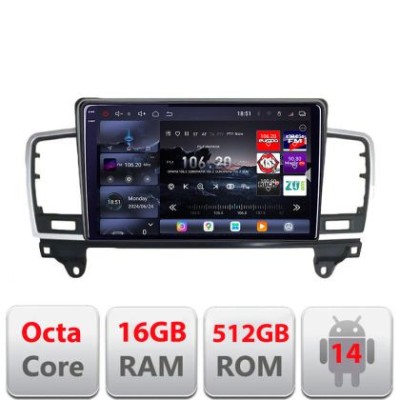 Navigatie Mercedes ML W166 2012-2015 NTG4.5 Edotec Kit-W166 8 core QLED 2K 16+512 360 Android Waze USB Navigatie Internet Youtube Radio CarStore Techn foto