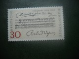 HOPCT TIMBRE MNH 886 CENTENAR MAISTRII CANTECULUI -MUZICA 1968- 1 VAL GERMANIA
