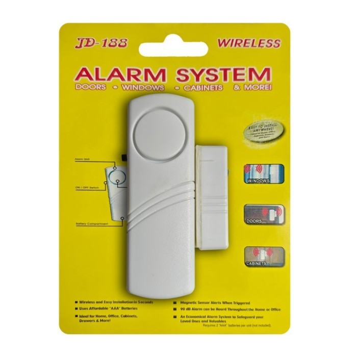 Alarmă Wireless mini de Ușă, Fereastra sau sertare JD-188
