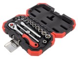 Set Chei Tubulare 6-Puncte 1/4" - 16buc. - Gedore Red