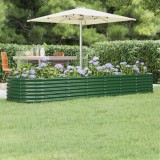 vidaXL Strat &icirc;nălțat grădină 296x80x36 cm oțel vopsit electrostatic