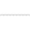 VidaXL Gard de grădină cu v&acirc;rf suliță, negru, (0,75-1)x15,3 m, oțel