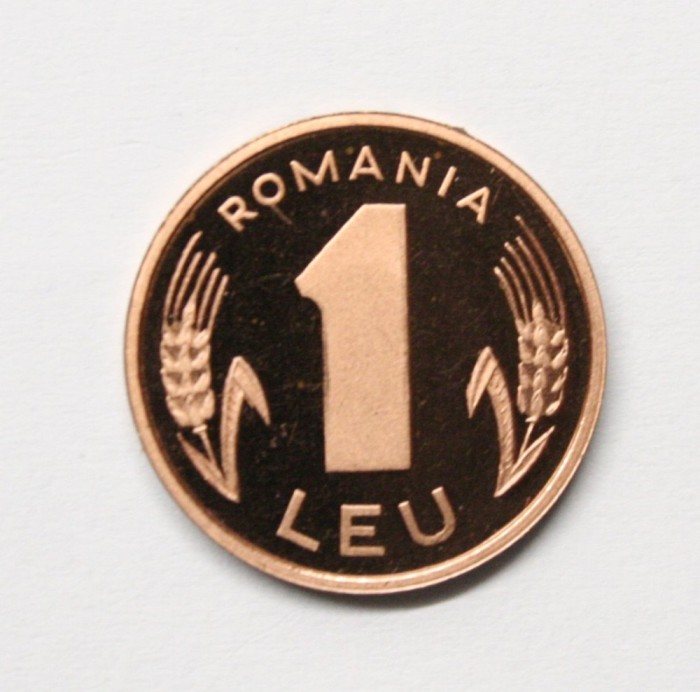 1 LEU 2000 DIN SET DE MONETARIE 2000 . PROOF .