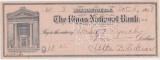 CHECK THE RIGGS NATIONAL BANK WASHINGTON 1918 XF WTMK