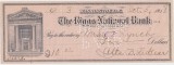 CHECK THE RIGGS NATIONAL BANK WASHINGTON 1918 XF WTMK