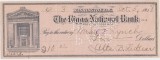 CHECK THE RIGGS NATIONAL BANK WASHINGTON 1918 XF WTMK